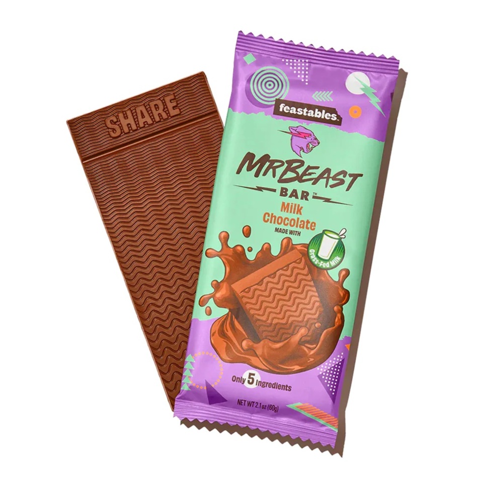 Feastables Mr Beast Milk Chocolate Bar (60 gr)